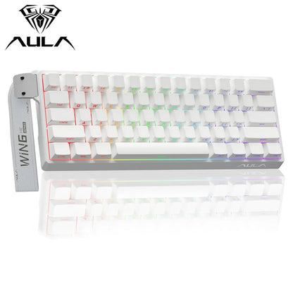 Aula WIN60 HE 60% Mechanical Keyboard Wired, Hall Effect Gaming Keyboard Magnetic Switch Hot Swappable, Adjustable Actuation Rapid Trigger Mode 8000Hz Polling Rate, RGB Keyboard 60 Percent Design Summerwins