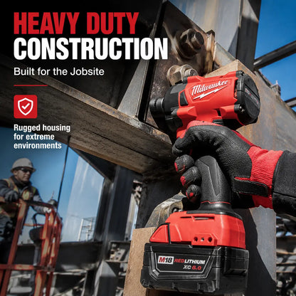 Milwaukee 300Nm 1/4 M18 Impact Driver Supplied with One 6.0Ah Battery + Single Charger | Brushless Motor / Variable Speed Trigger | Deck Screw Driving, Cabinet Installation Halloween Christmas Party Gift Wholesale Tools Alarm Co High Torque Impact