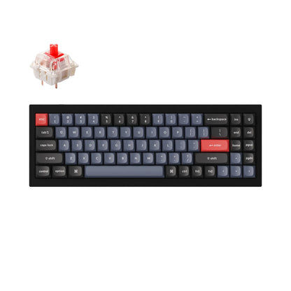 Keychron Q7 Wired Custom Mechanical Keyboard, 70% Layout QMK/VIA Programmable Macro with Hot-Swappable Gateron G Pro Brown Switch Double Gasket Compatible with Mac Windows Linux