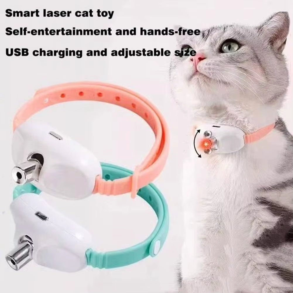 Collar Láser Inteligente Para Gatos Recargable