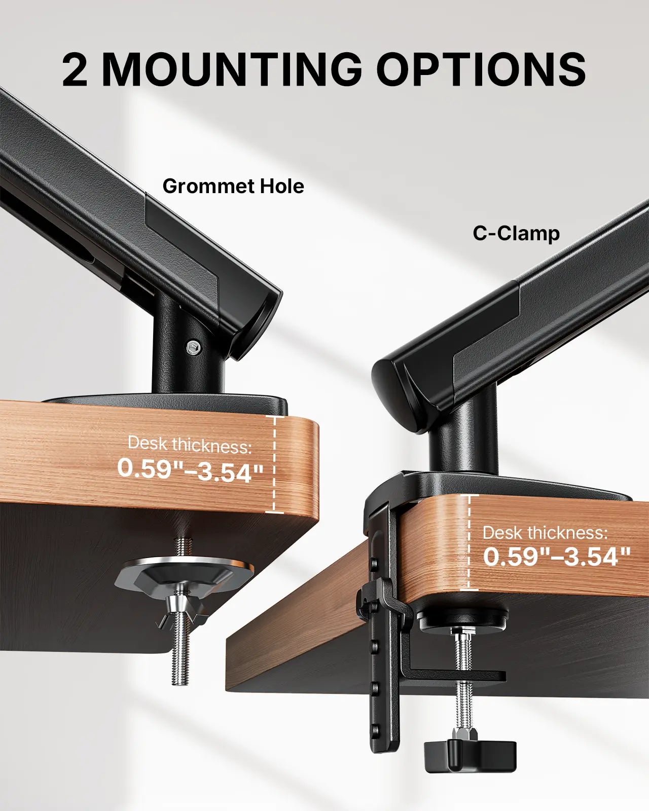 Flowlift Pro Upgrade Single Monitor Arm – Black, 13-32" Screen, 19.8Lbs Capacity, Mechaspring Technology, Instamount, Locksteady, Precisionview – Smooth & Adjustable Setup for Gamers and Professionals