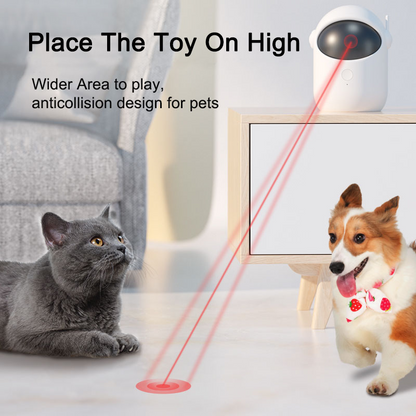PounceMode™ Auto Laser Cat Toy – Satisfy Their Hunting Instinct, Even While You're at Work