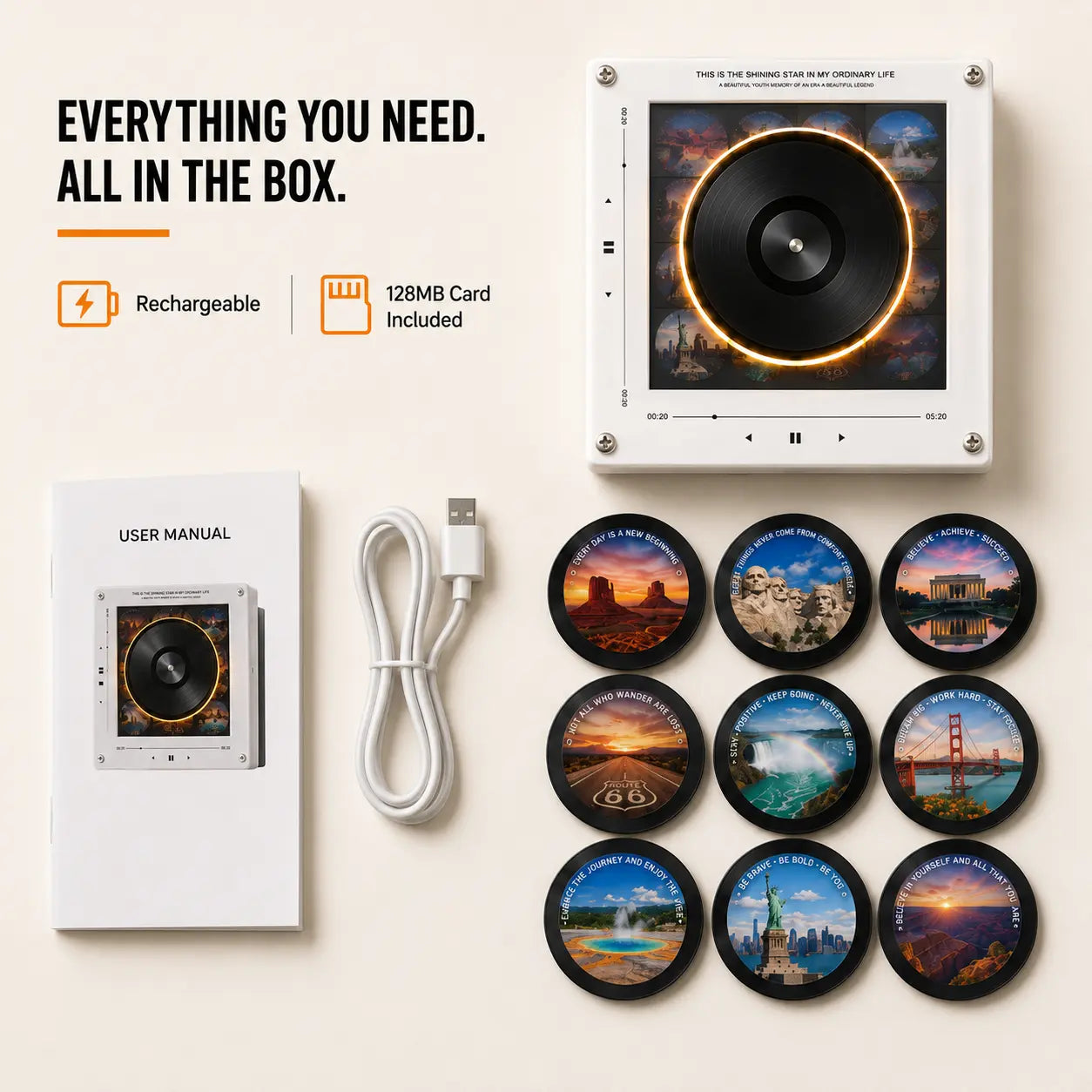 Switch Music in 1 Second?! Magnetic Vinyl-Style Fridge Magnets – Cute Kitchen Decor with Endless Songs