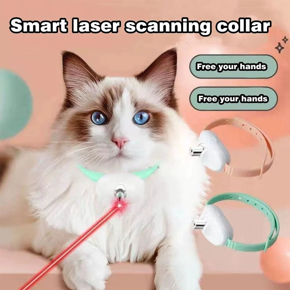 Collar Láser Inteligente Para Gatos Recargable