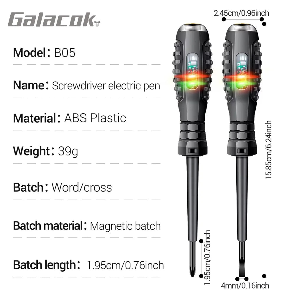 Non-Contact AC Voltage Tester Pen with LED Indicator