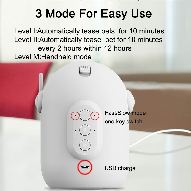 PounceMode™ Auto Laser Cat Toy – Satisfy Their Hunting Instinct, Even While You're at Work
