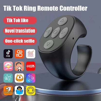 Bluetooth Wireless Selfie Remote Control Ring