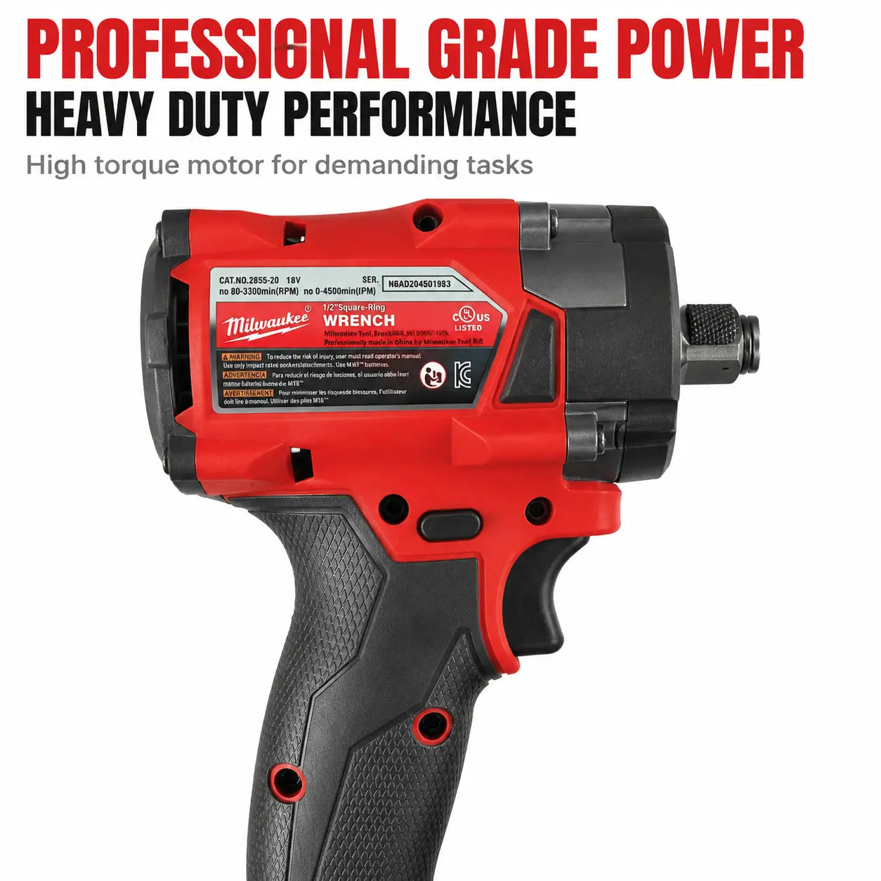 Milwaukee 300Nm 1/4 M18 Impact Driver Supplied with One 6.0Ah Battery + Single Charger | Brushless Motor / Variable Speed Trigger | Deck Screw Driving, Cabinet Installation Halloween Christmas Party Gift Wholesale Tools Alarm Co High Torque Impact