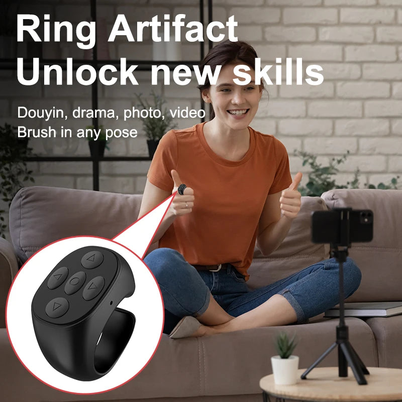 Bluetooth Wireless Selfie Remote Control Ring