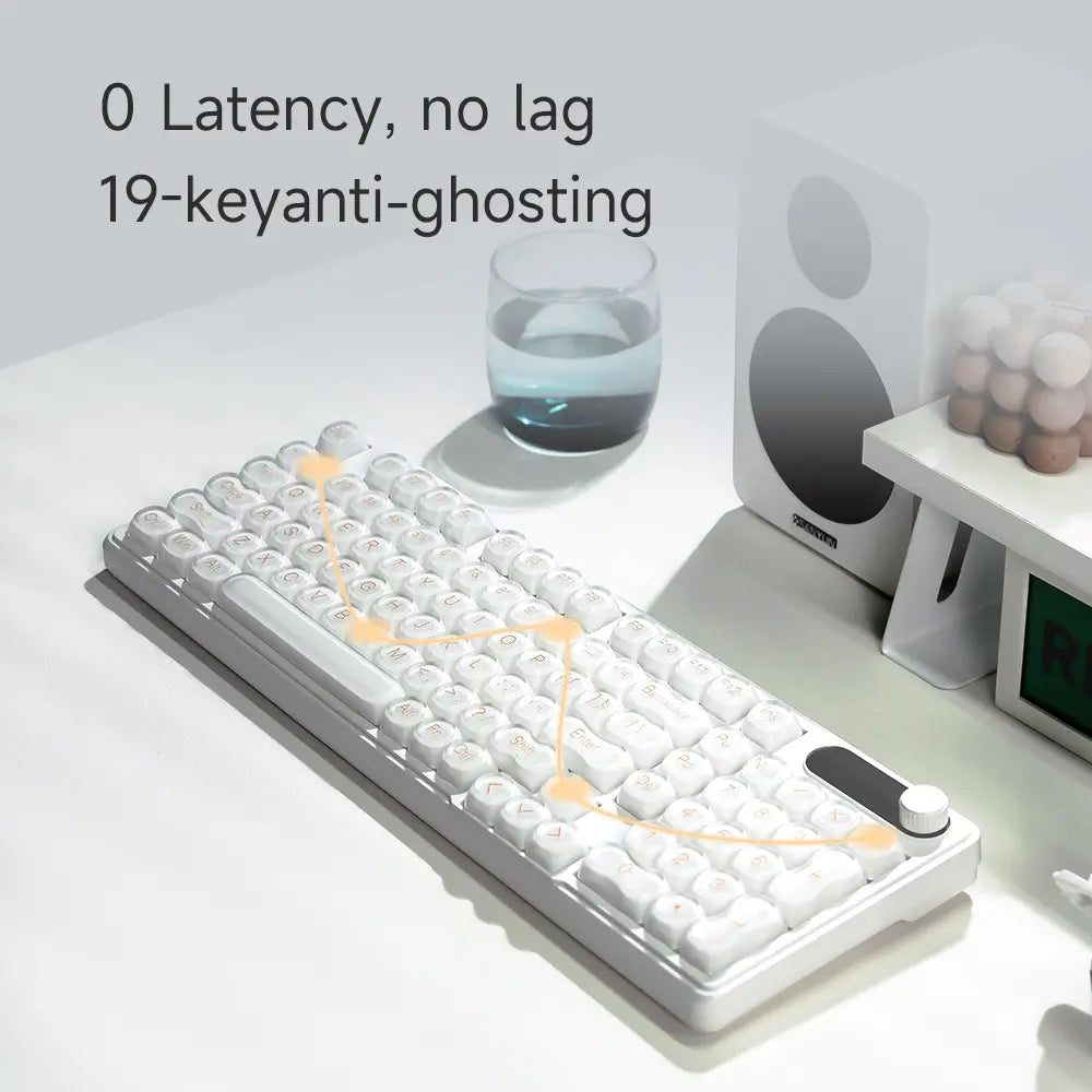 [NEW] FURYCUBE IP98S PRO Music Foundation Keyboard 98Keys Wired Wireless Keyboard with Number Pad Silent Media Knob Custom RGB Backlit Ergonomic for PC MAC PS4 Xbox ONE Membrane Keyboard Office Giftguide Silent