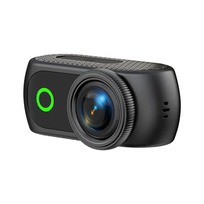 【Action Me】 Portable Mini Action Camera W/ Flip Screen, Hands-Free POV Vlog Camera, Phone-Compatible, Includes Charging Case & Cap Mount (Blk/Wht/Pnk) - Free Protective Case Included #Summerwins #Deals for You