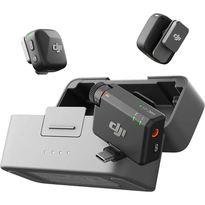 DJI Mic Mini Active Noise Cancelling, Plug-And-Play Ultralight Mic for Camera, Iphone, Android, PC & Tablet, 2-Person Vlog Streaming Team Production