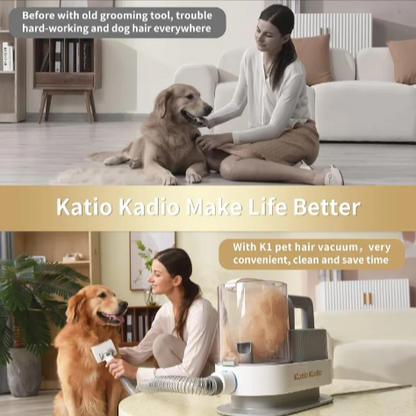 BreatheEasy™ 5-in-1 HEPA Pet Grooming Vacuum – Dander &amp; Shedding Control Kit