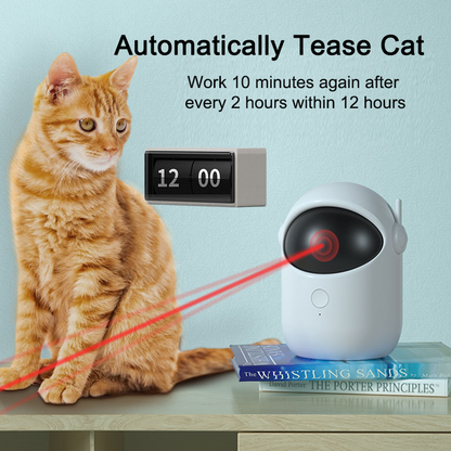 PounceMode™ Auto Laser Cat Toy – Satisfy Their Hunting Instinct, Even While You're at Work