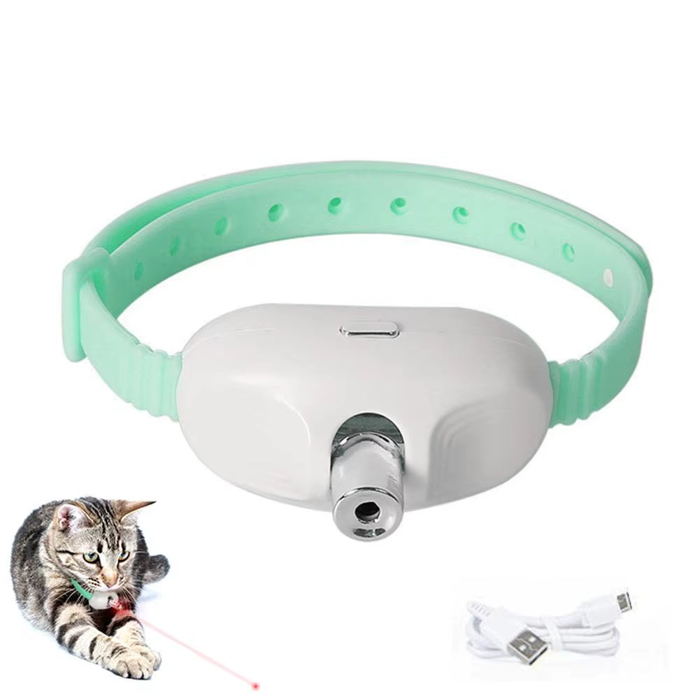 Collar Láser Inteligente Para Gatos Recargable