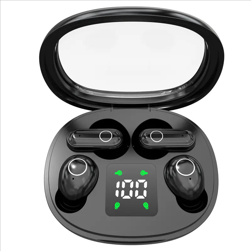 MSHUKCOE Wireless Headphones In-Ear Design Noise Cancelling True Wireless Earbuds with Digital Display Bluetooth 5.4 Gaming Headset for Running Exercising Lightweight Fitness Earphones Summerwins