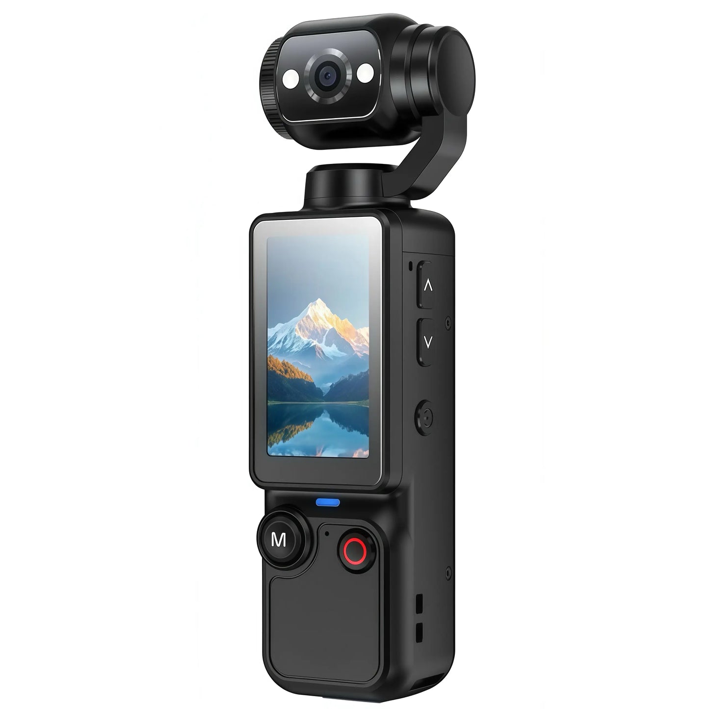 Portable Ultra HD Video Recorder with 180° Rotating Lens, Handheld Stabilizer Pocket Camera, Full Body Camera for Vlogging, Travel & Daily Life Recording, USB Rechargeable, Black, Vlogging Camera,Durable Construction, Camcorder#Summerwins #Dealsforyoudays