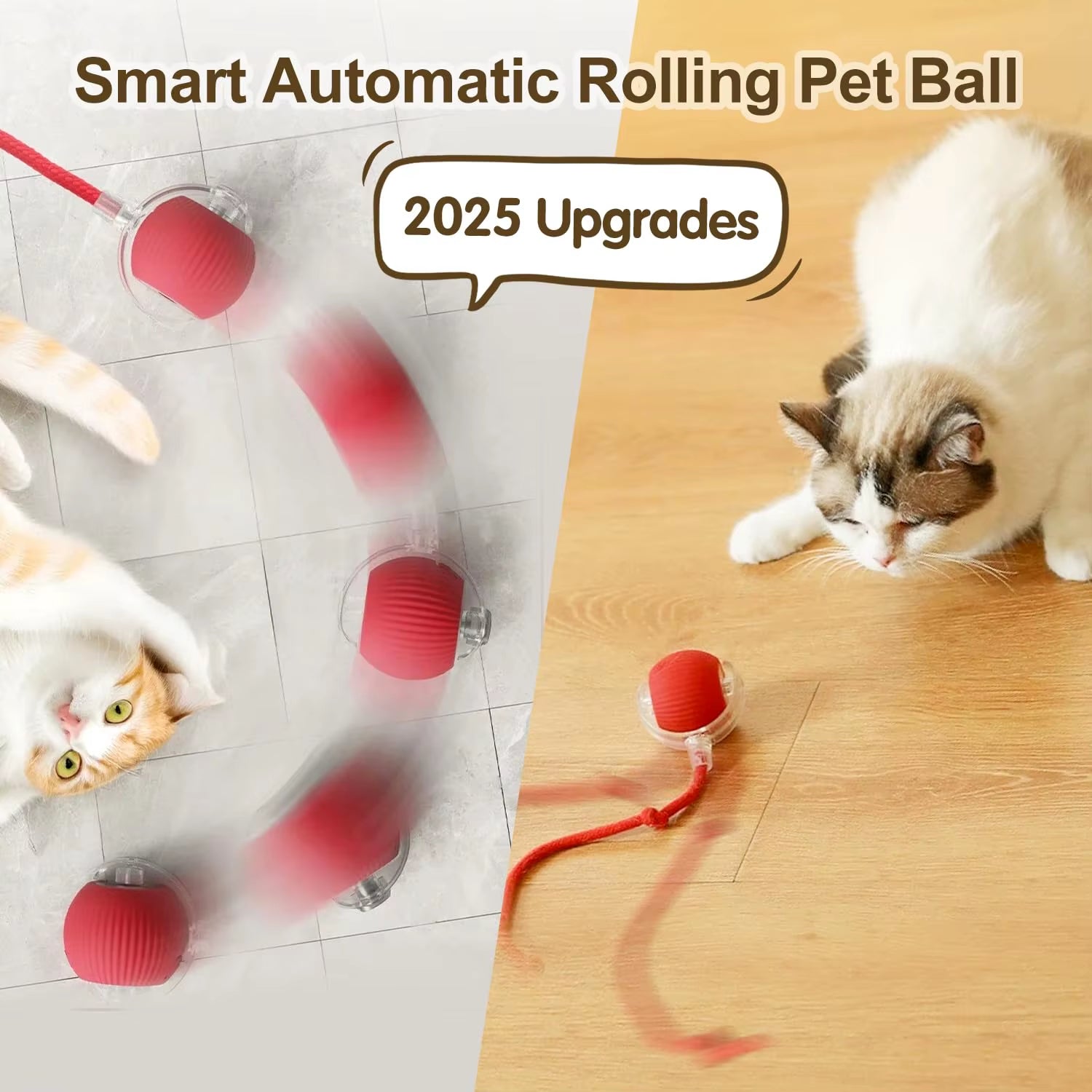 Bola Interactiva Inteligente Para Gatos Recargable