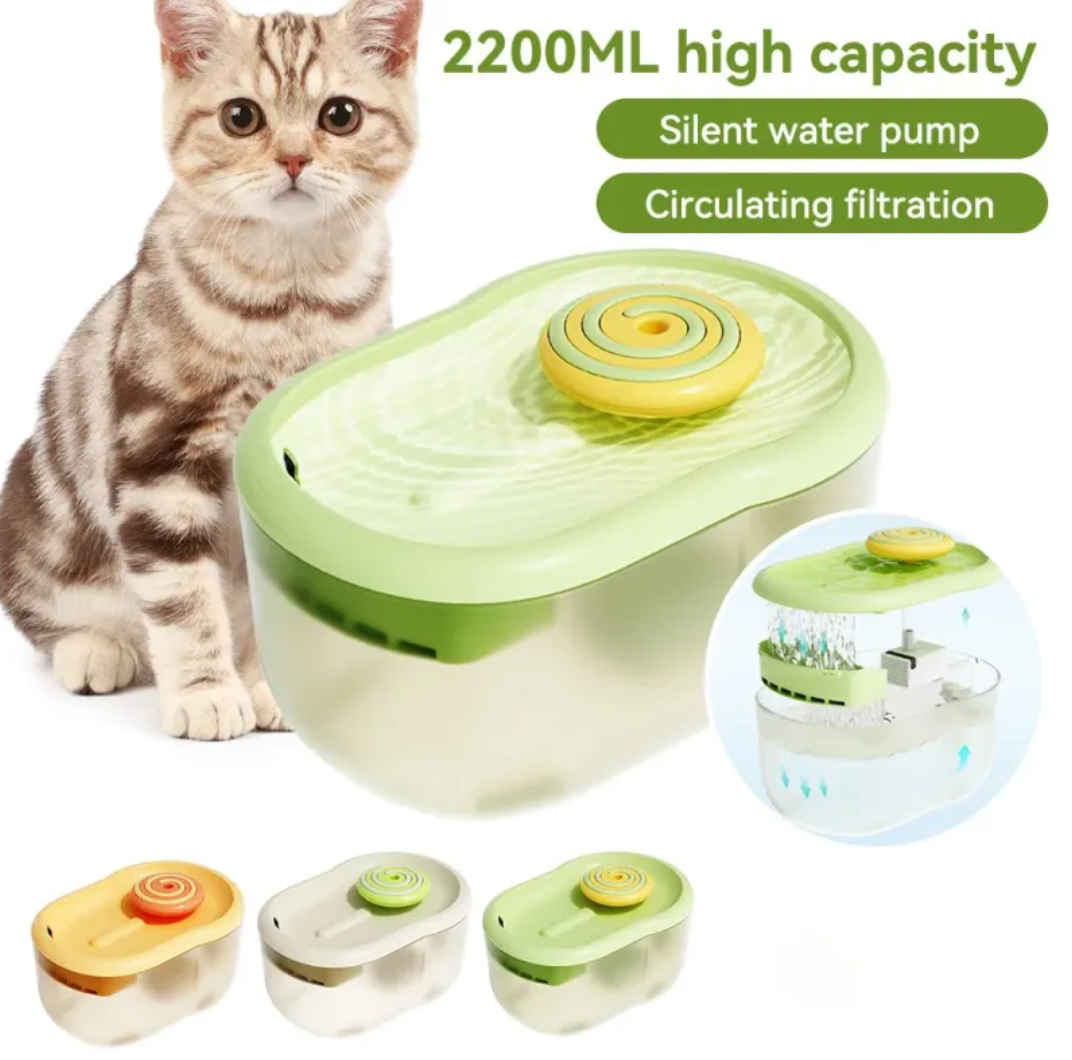 HydroFlow™ Cat Water Fountain – Because Cats Won't Tell You They're Not Drinking Enough