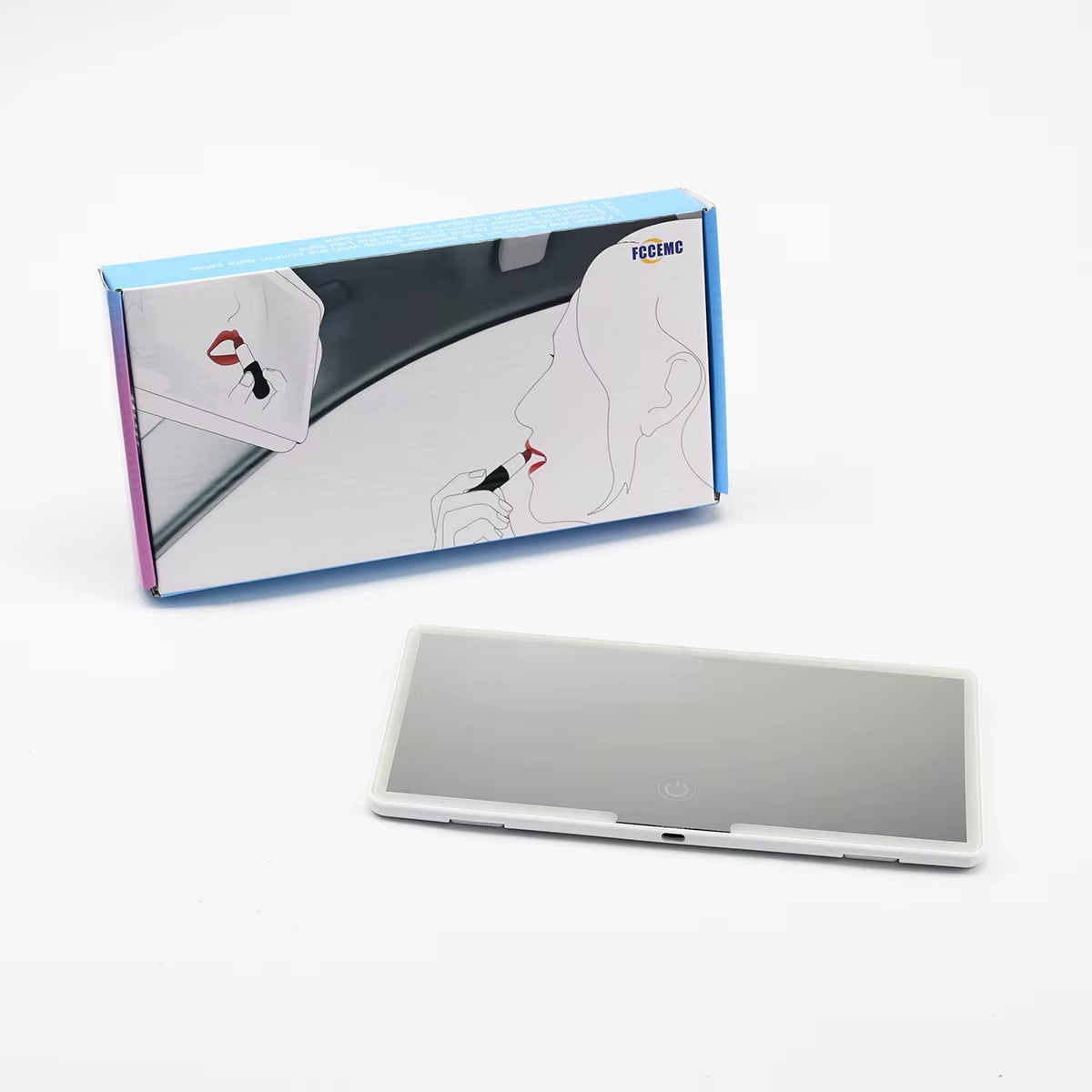 Rechargeable LED HD Car Visor Makeup Mirror