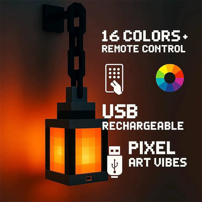 Lámpara Pixel Nocturna Portátil 16 Colores