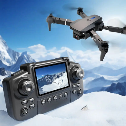 E88 Pro Drone with Screen Remote Control - Foldable Camera Drone for Beginners, Easy to Fly