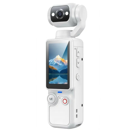 Portable Ultra HD Video Recorder with 180° Rotating Lens, Handheld Stabilizer Pocket Camera, Full Body Camera for Vlogging, Travel & Daily Life Recording, USB Rechargeable, Black, Vlogging Camera,Durable Construction, Camcorder#Summerwins #Dealsforyoudays