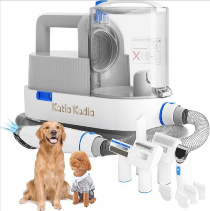 BreatheEasy™ 5-in-1 HEPA Pet Grooming Vacuum – Dander &amp; Shedding Control Kit