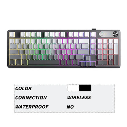 [NEW] FURYCUBE IP98S PRO Music Foundation Keyboard 98Keys Wired Wireless Keyboard with Number Pad Silent Media Knob Custom RGB Backlit Ergonomic for PC MAC PS4 Xbox ONE Membrane Keyboard Office Giftguide Silent