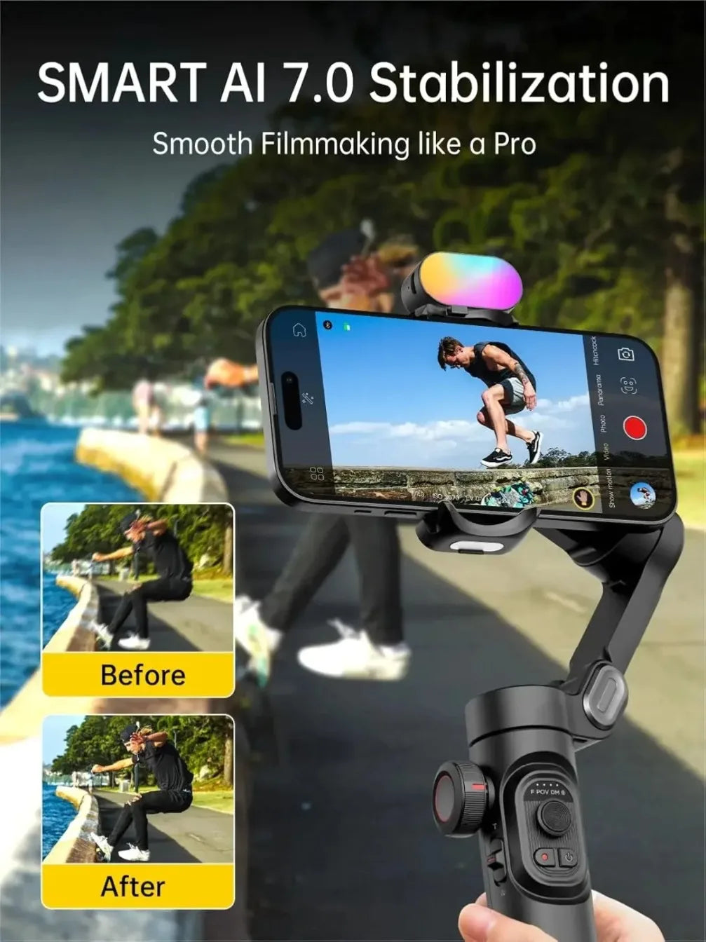 Gimbal Estabilizador 3 Ejes Para Móvil Smart XE