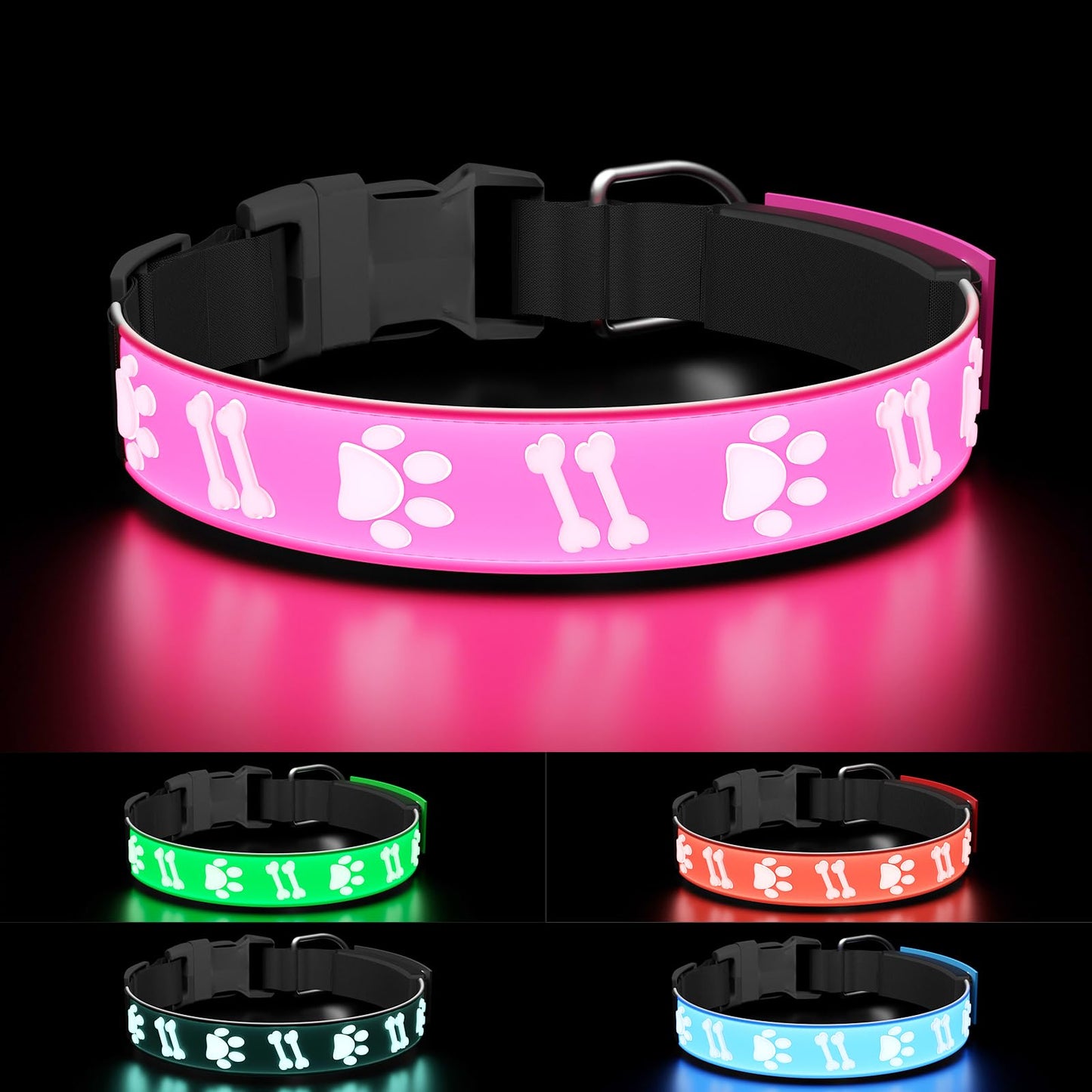 GlowGuard™ LED Safety Collar – Be Seen, Be Safe on Every Night Walk