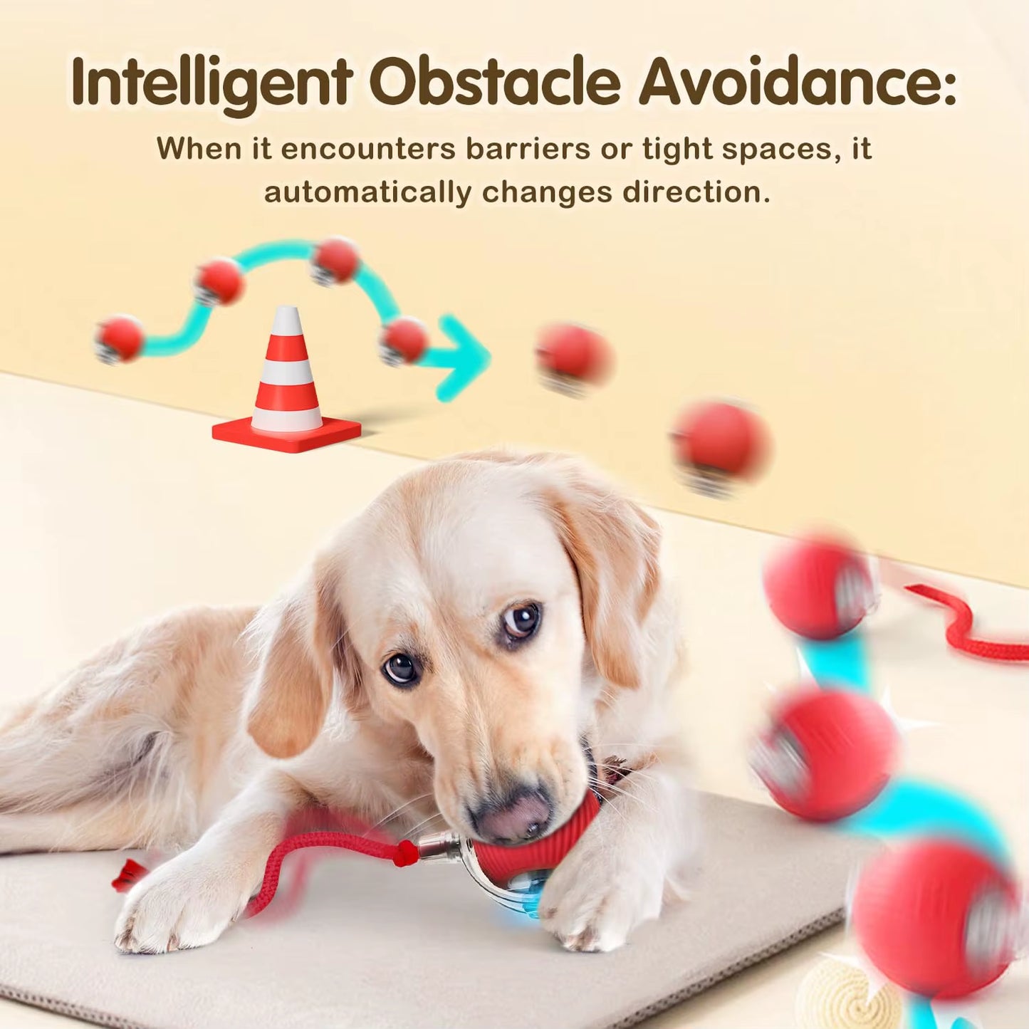 Bola Interactiva Inteligente Para Gatos Recargable
