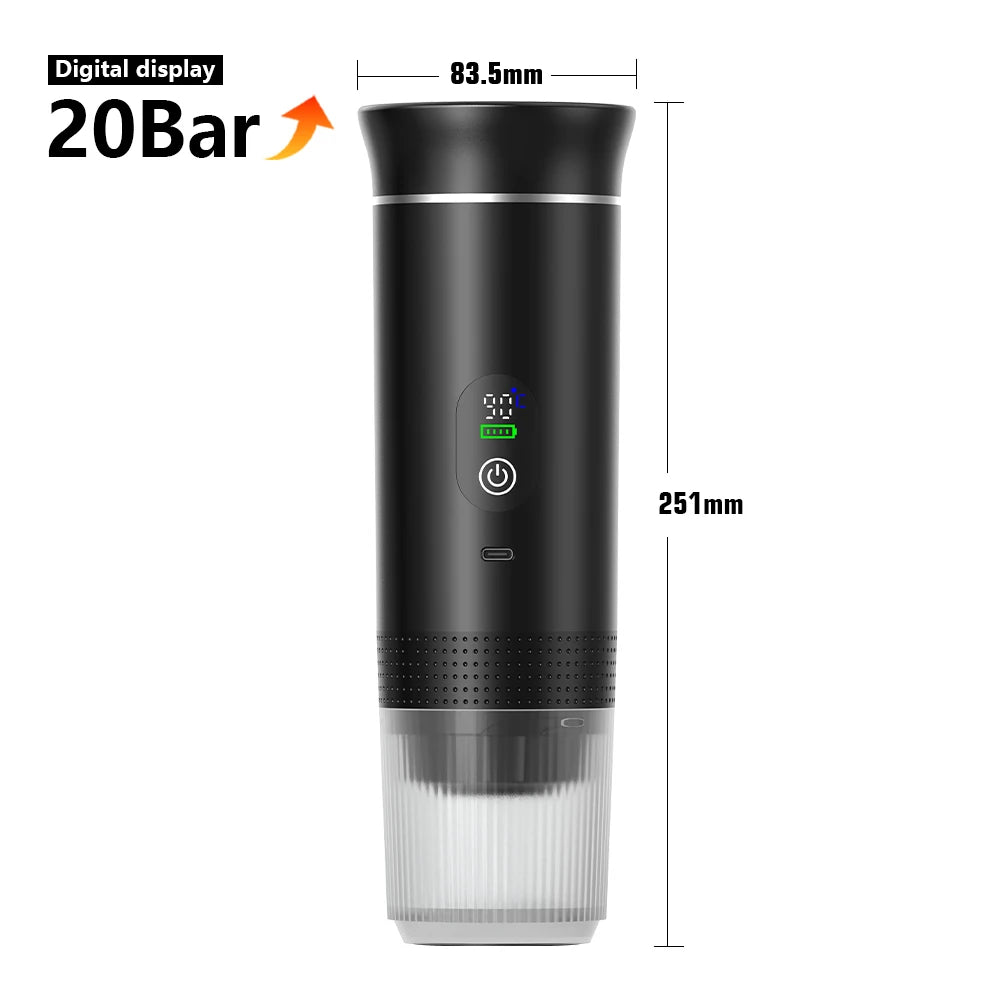 Máquina De Espresso Portátil Inalámbrica 3 En 1