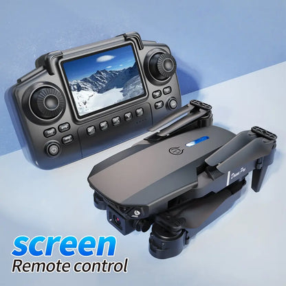 E88 Pro Drone with Screen Remote Control - Foldable Camera Drone for Beginners, Easy to Fly