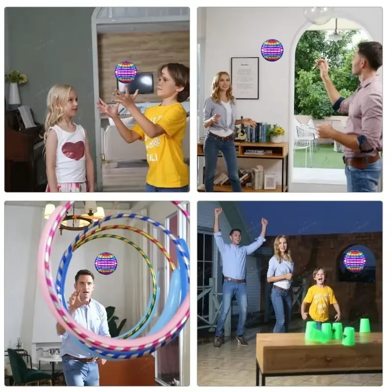 Bola Voladora LED Con Control Por Movimiento De Manos