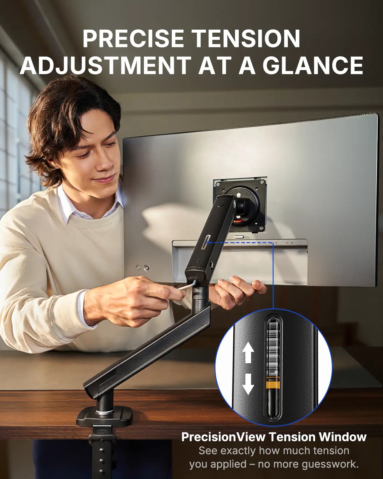 Flowlift Pro Upgrade Single Monitor Arm – Black, 13-32" Screen, 19.8Lbs Capacity, Mechaspring Technology, Instamount, Locksteady, Precisionview – Smooth & Adjustable Setup for Gamers and Professionals