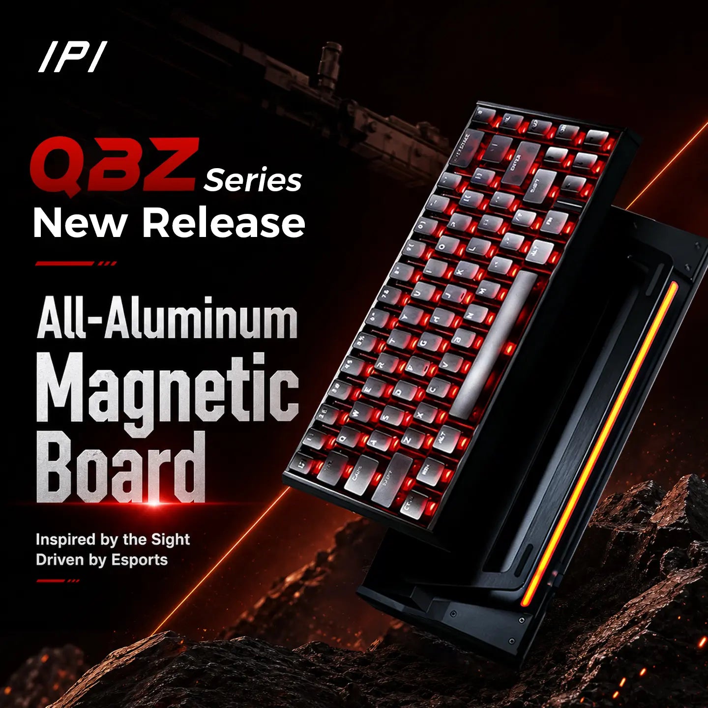 IPI QBZ75/65 Hall Effect Gaming Keyboard with Rapid Trigger RGB Magnetic Switch HE Keyboard 75% Custom Keyboard for Valorant CS2 FPS PC Gamers Creamykeyboard Summerwins Tiktokshopdealsforyoudays Budget, Friendly, Keyboard