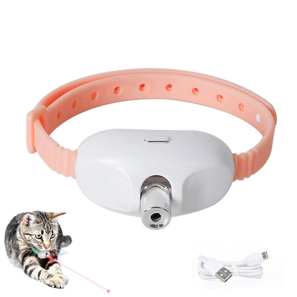 Collar Láser Inteligente Para Gatos Recargable