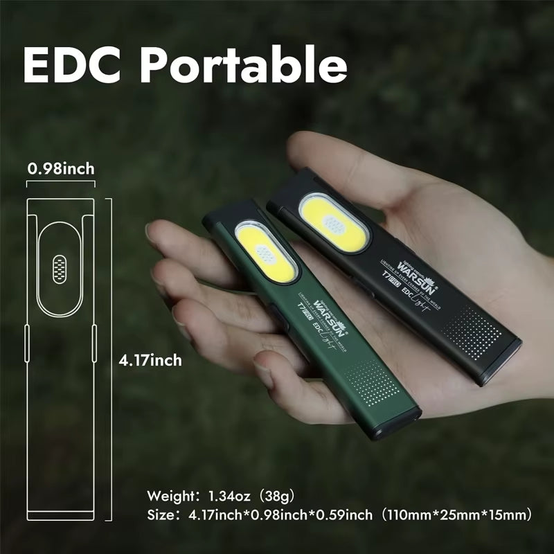 Linterna LED  T7 Recargable Con Base Magnética