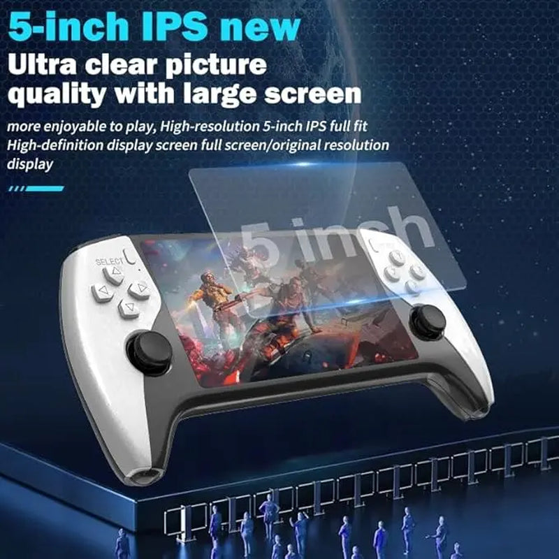 SF3500 Retro Handheld Game Console-Handheld Game Console with HD 5.5-Inch IPS Screen Classic Video Games Supports TV Connection,14+ Emulators & 5-Hour Battery Life